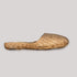 woven natural straw slippers